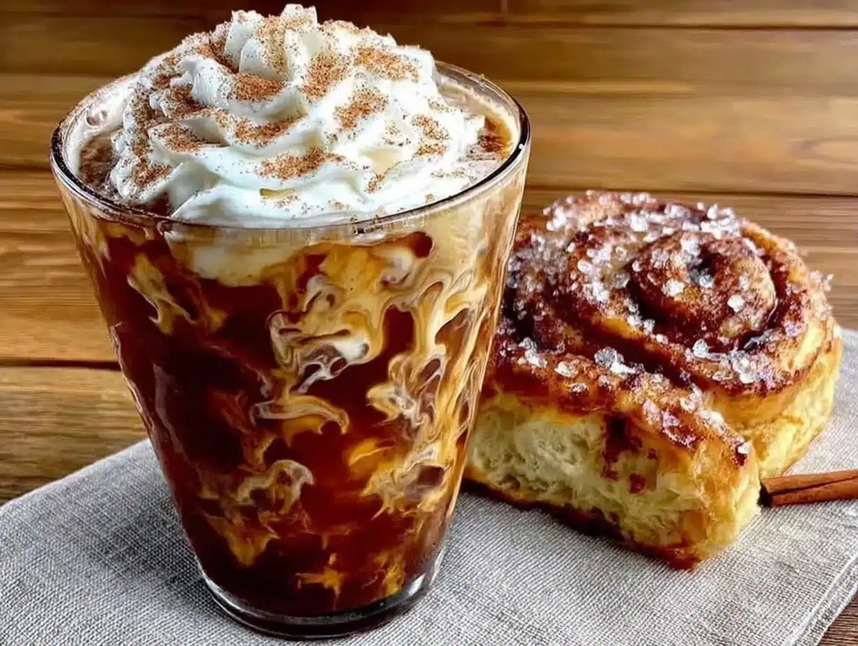 Creamy Cinnamon Roll Cold Brew preparation steps