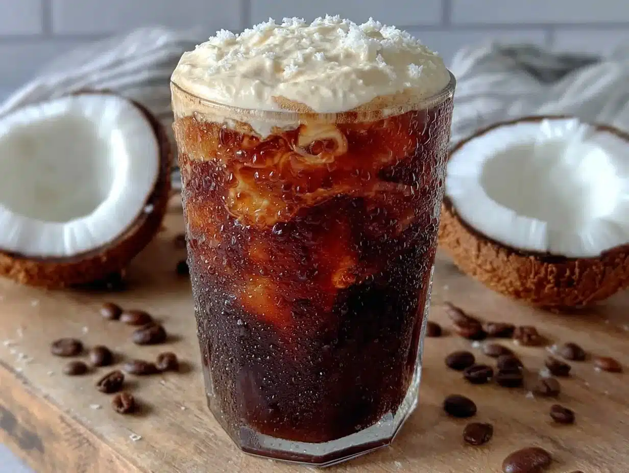 creamy coconut cream cold brew preparation steps