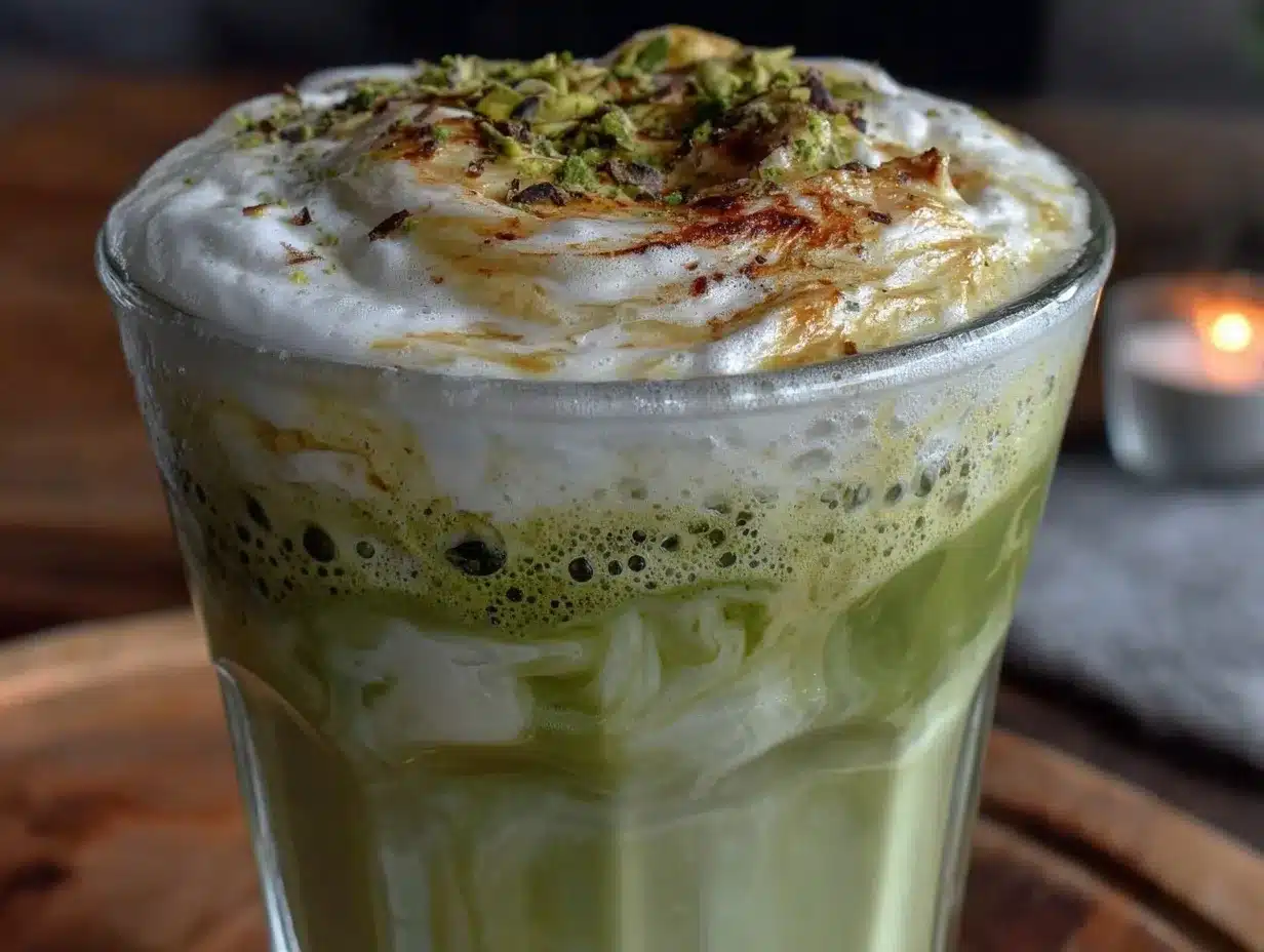 creamy coconut matcha latte preparation steps