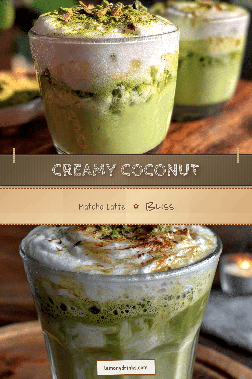 creamy coconut matcha latte recipe