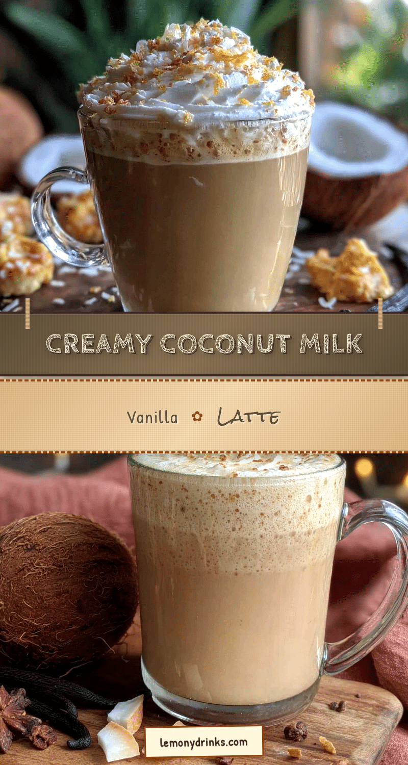 creamy coconut milk latte recipe