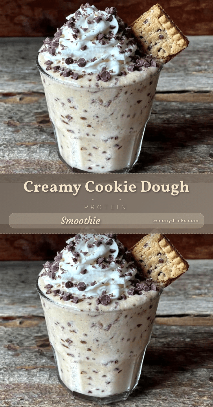 creamy cookie dough protein smoothie recipe