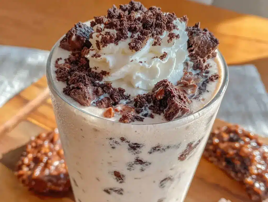 creamy cookies and cream protein shake - featured image