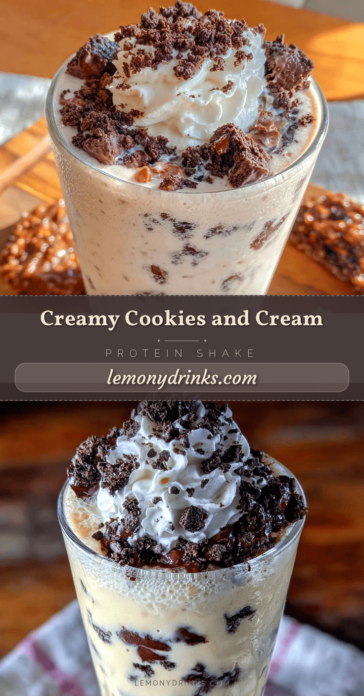 creamy cookies and cream protein shake recipe