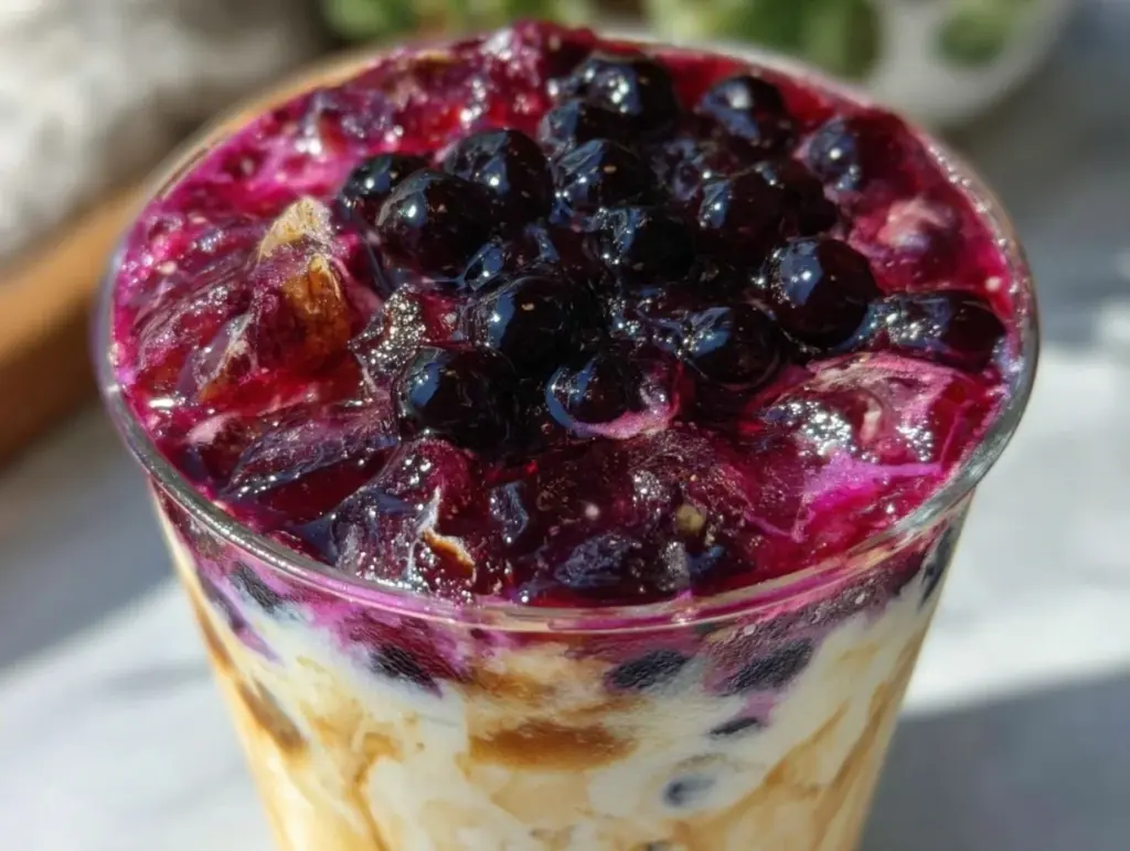 creamy dragon drink copycat smoothie - featured image