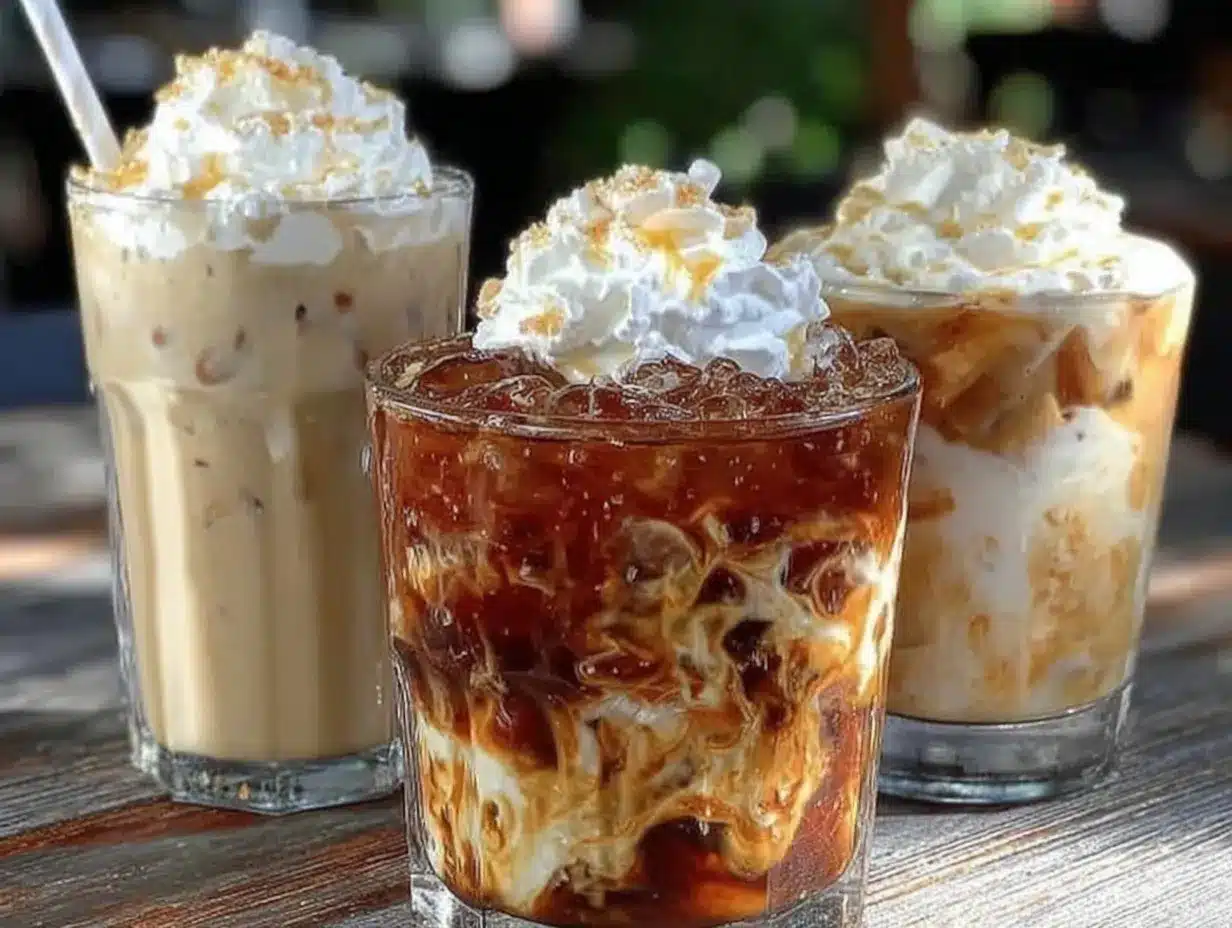 creamy french vanilla iced coffee preparation steps