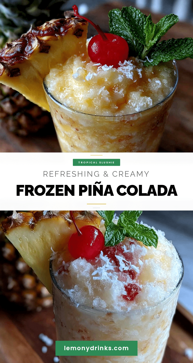 creamy frozen piña colada slushie recipe