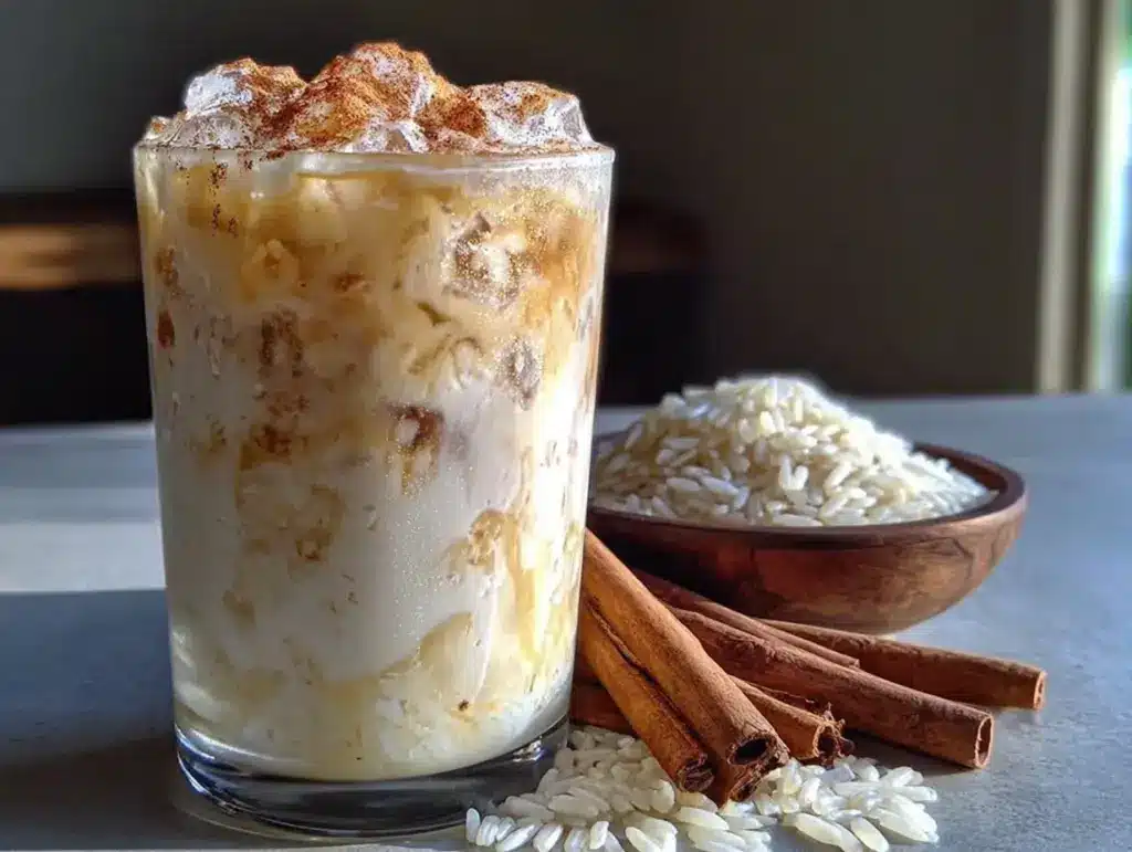creamy horchata from scratch - featured image