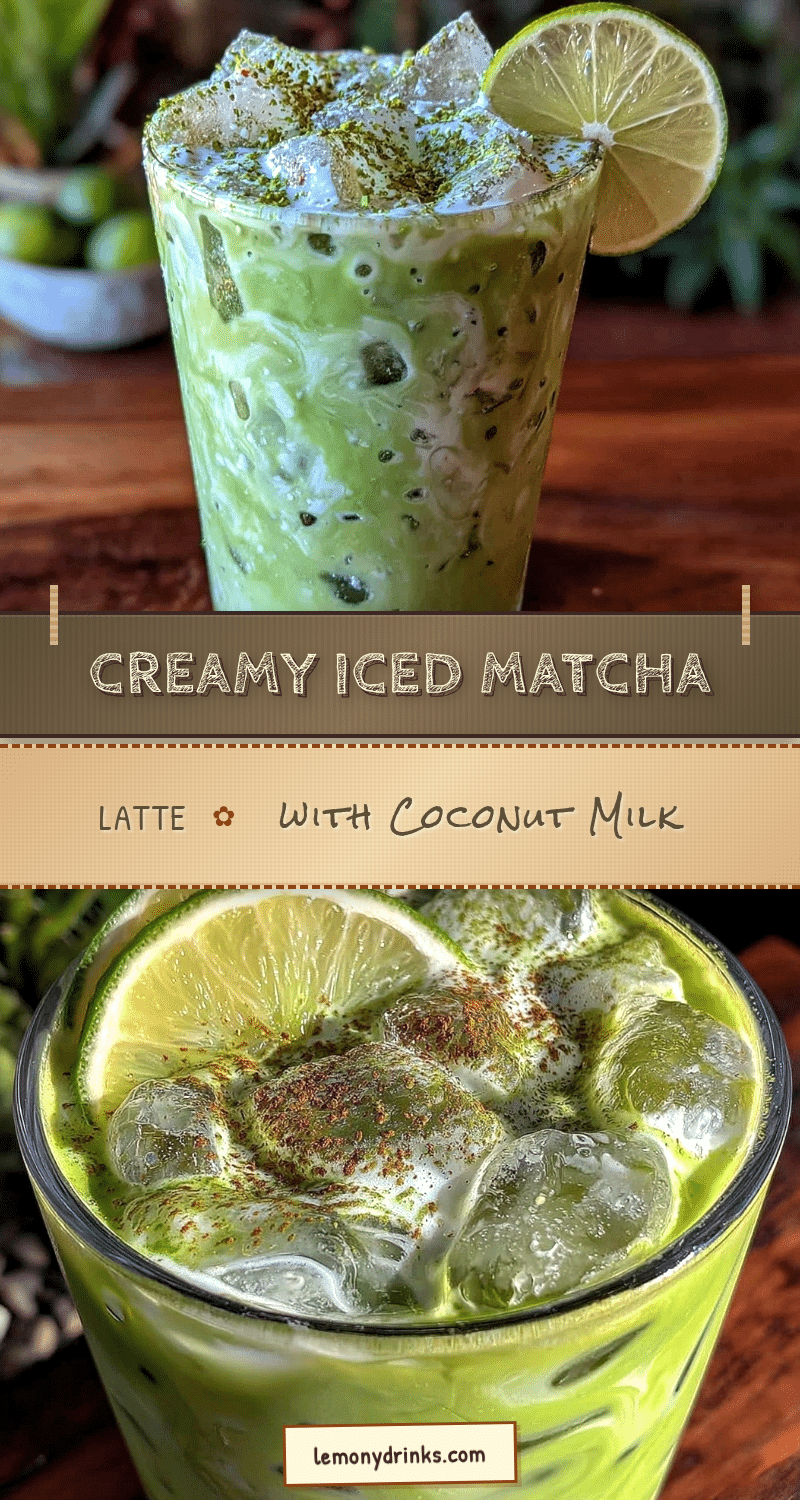 creamy iced matcha latte with coconut milk recipe