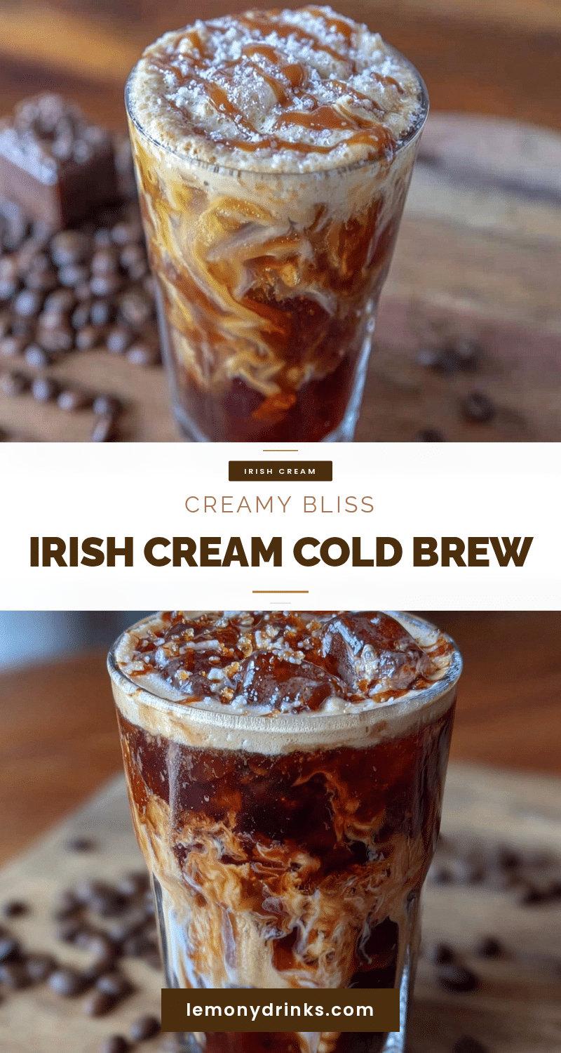 creamy Irish Cream cold brew recipe