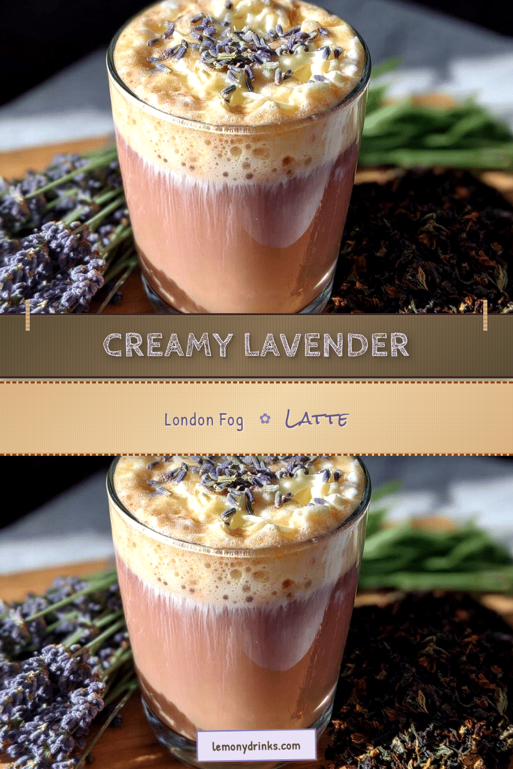 creamy lavender london fog latte recipe
