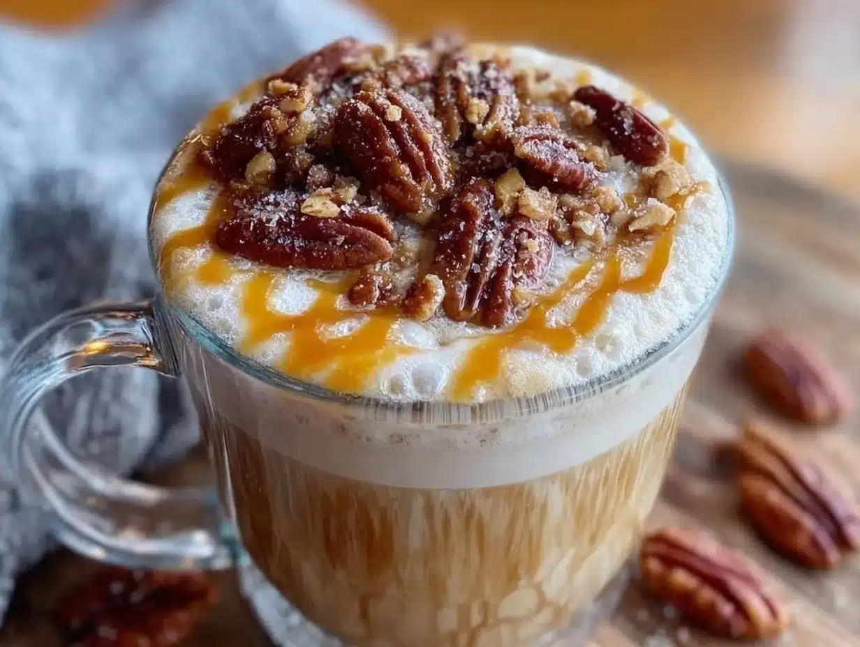 Creamy Maple Pecan Latte preparation steps