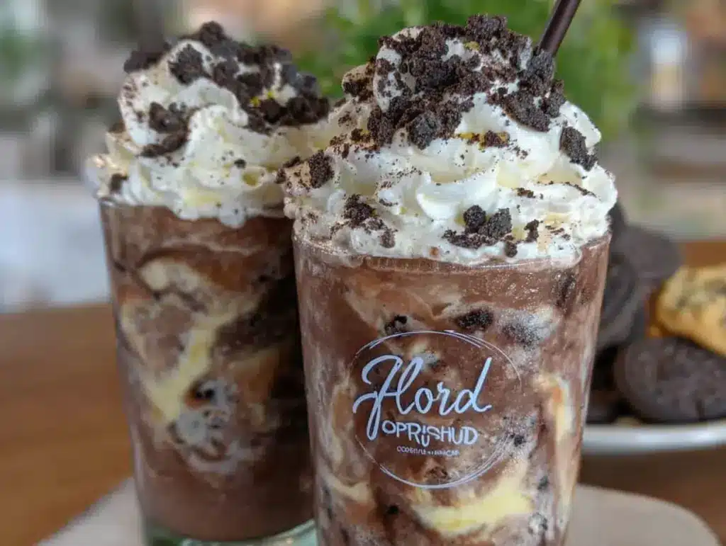 creamy mocha cookie crumble frappuccino recipe - featured image