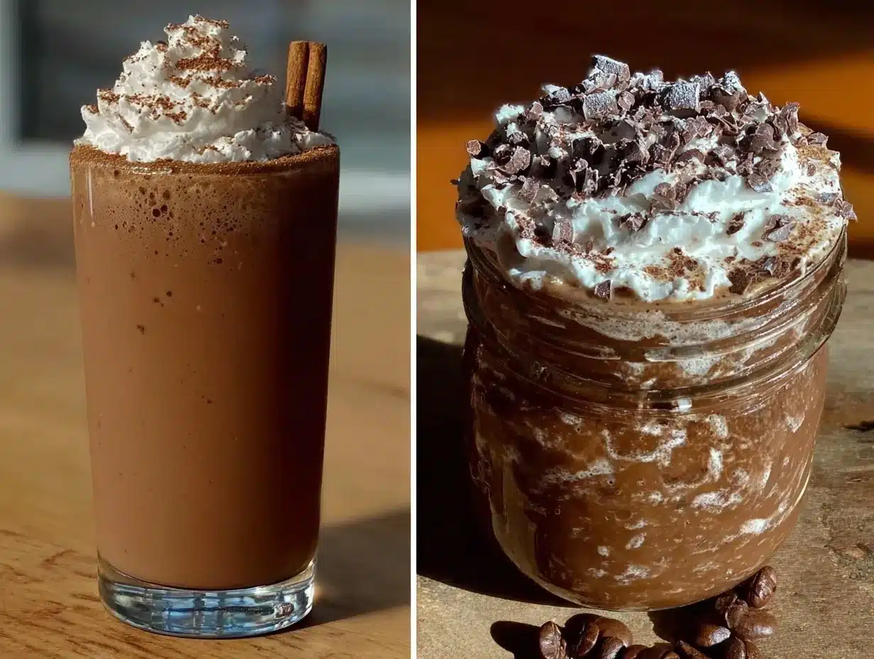 creamy mocha protein shake preparation steps