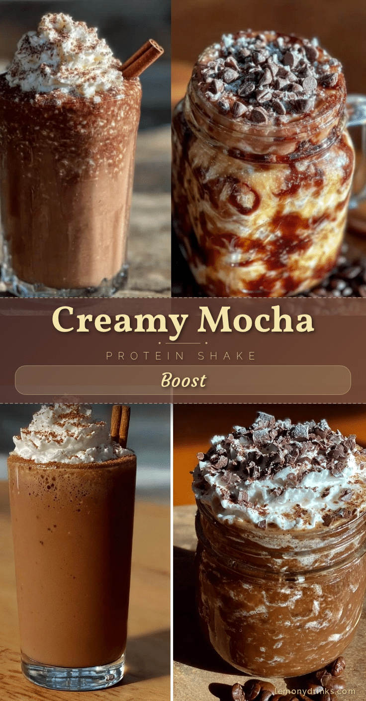 creamy mocha protein shake recipe