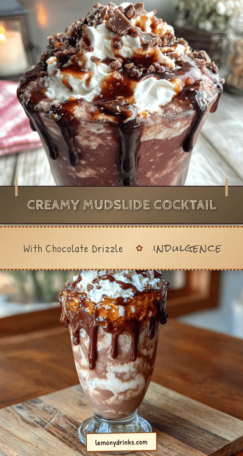 creamy mudslide cocktail recipe