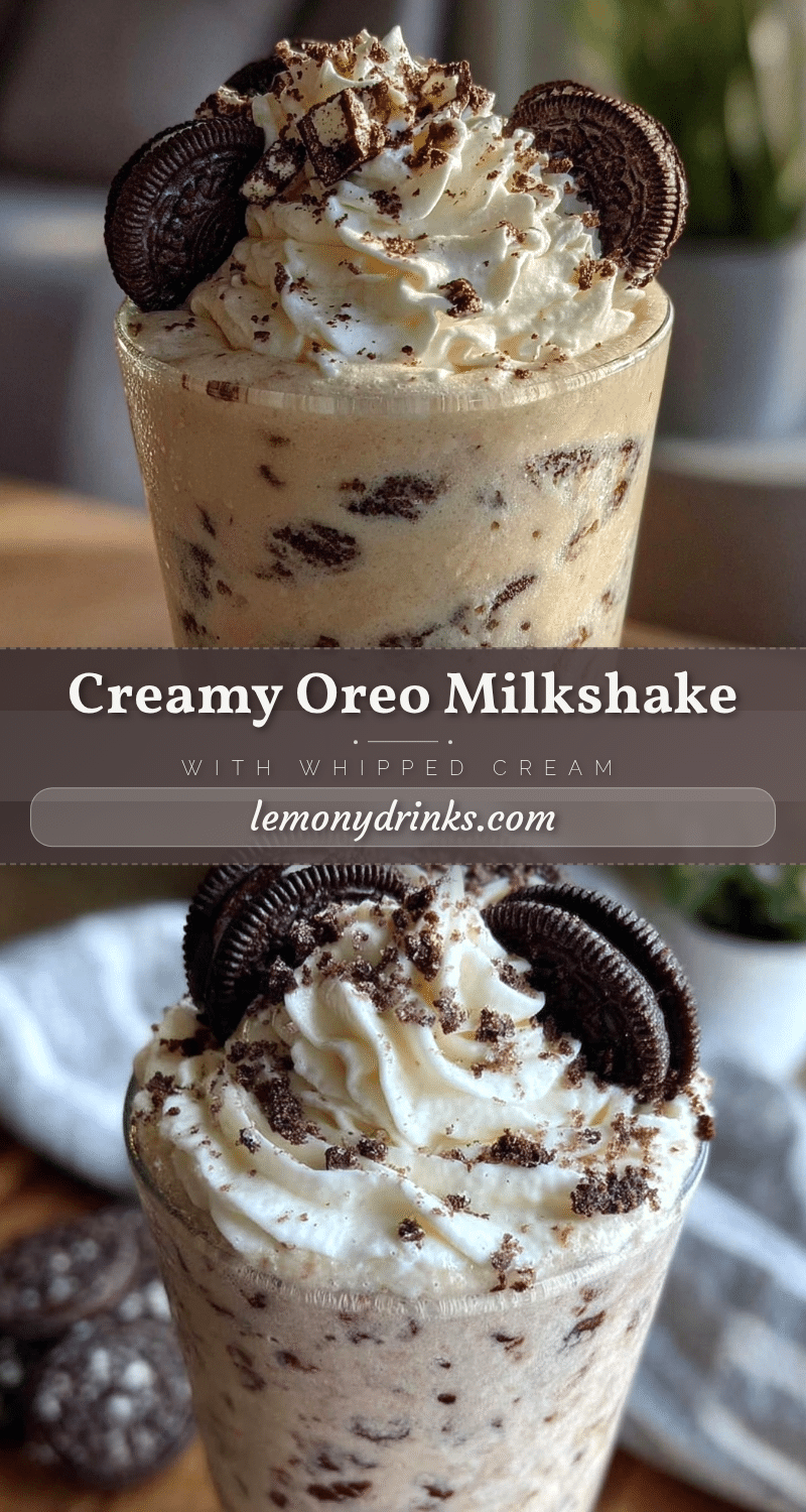 creamy Oreo milkshake recipe