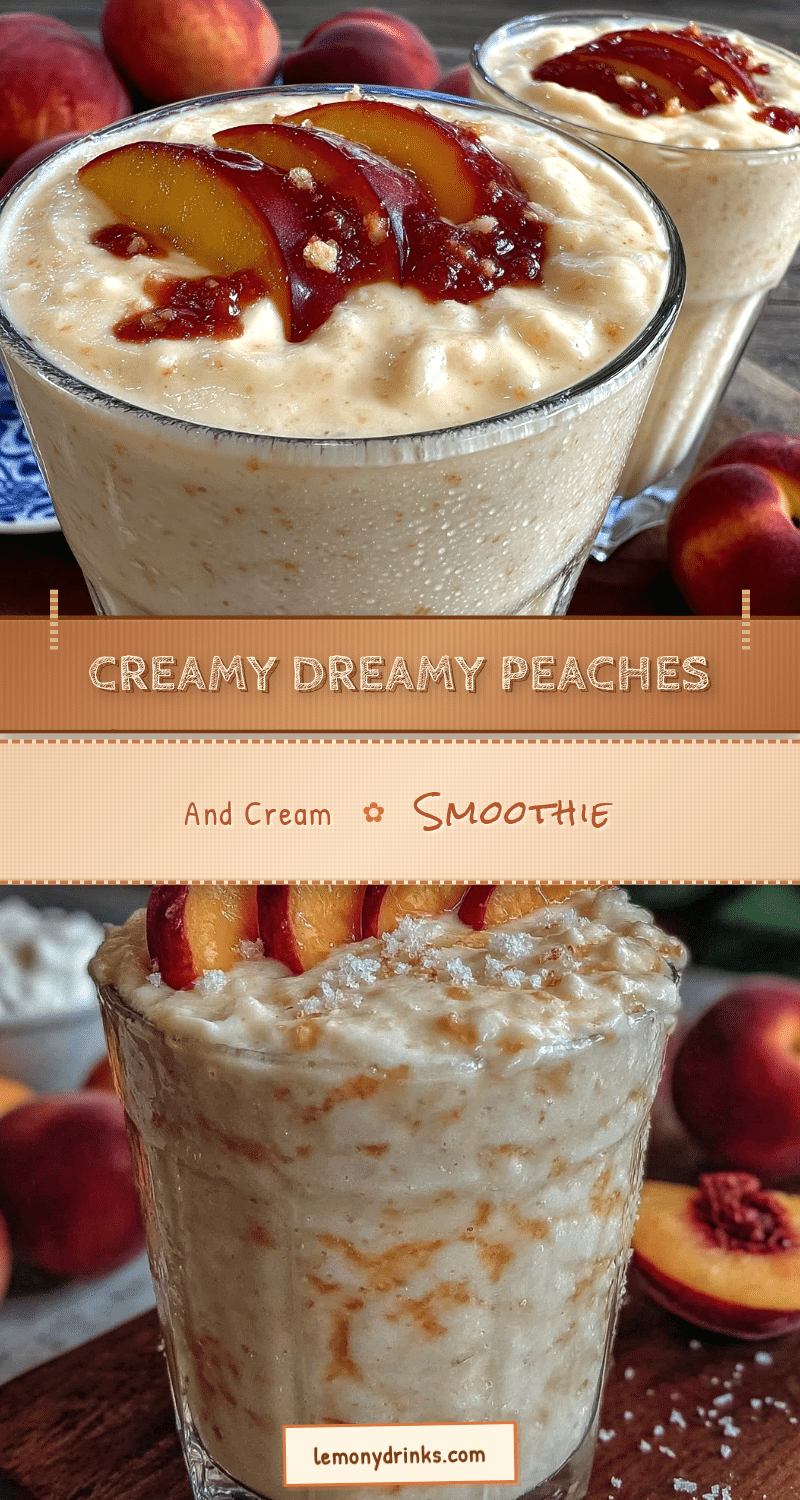 creamy peaches and cream protein smoothie recipe