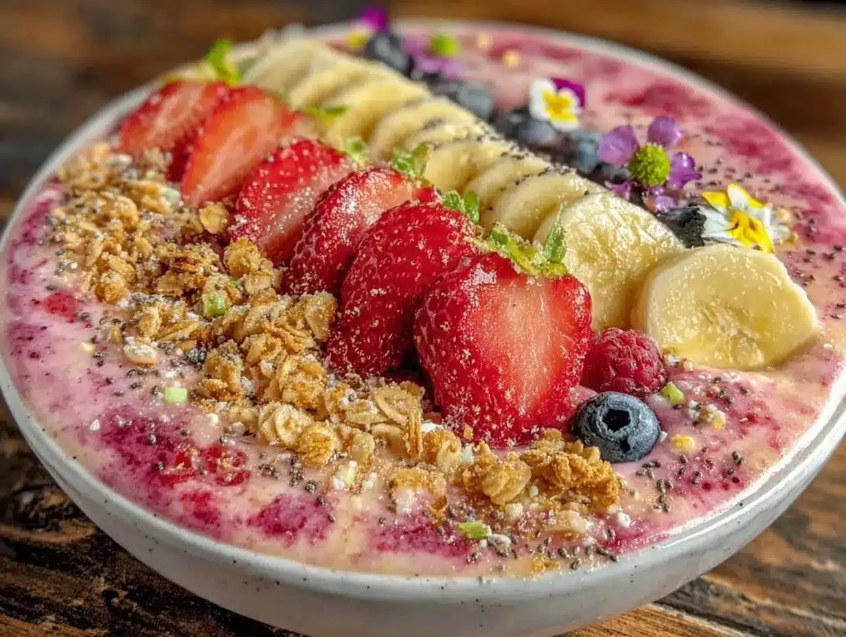 creamy protein smoothie bowl preparation steps
