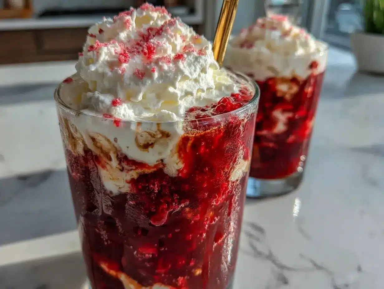 creamy raspberry white chocolate mocha preparation steps