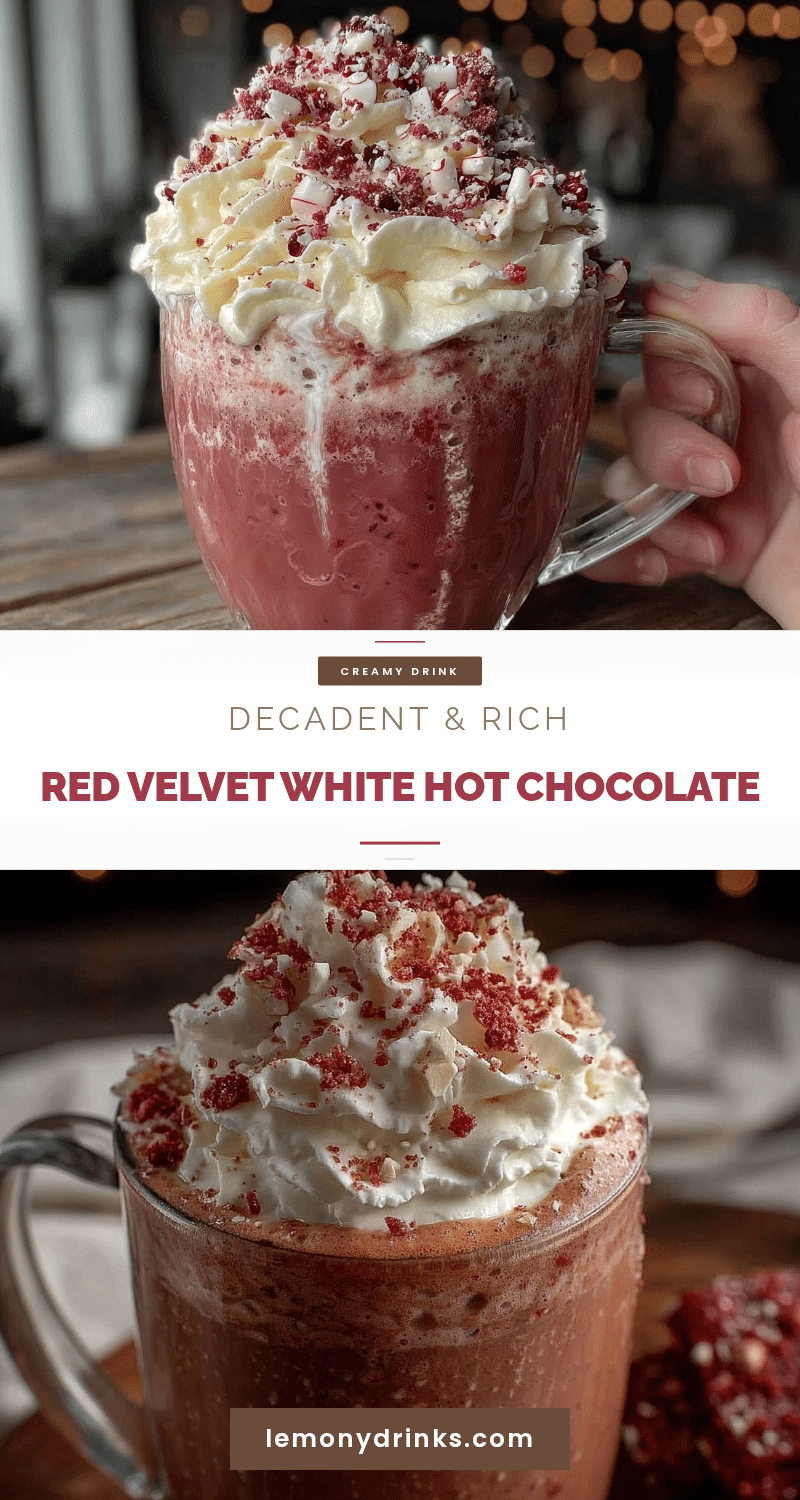 creamy red velvet white hot chocolate recipe