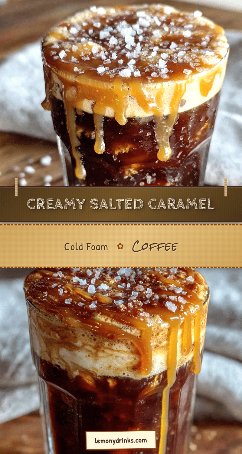 creamy salted caramel cold foam coffee recipe recipe