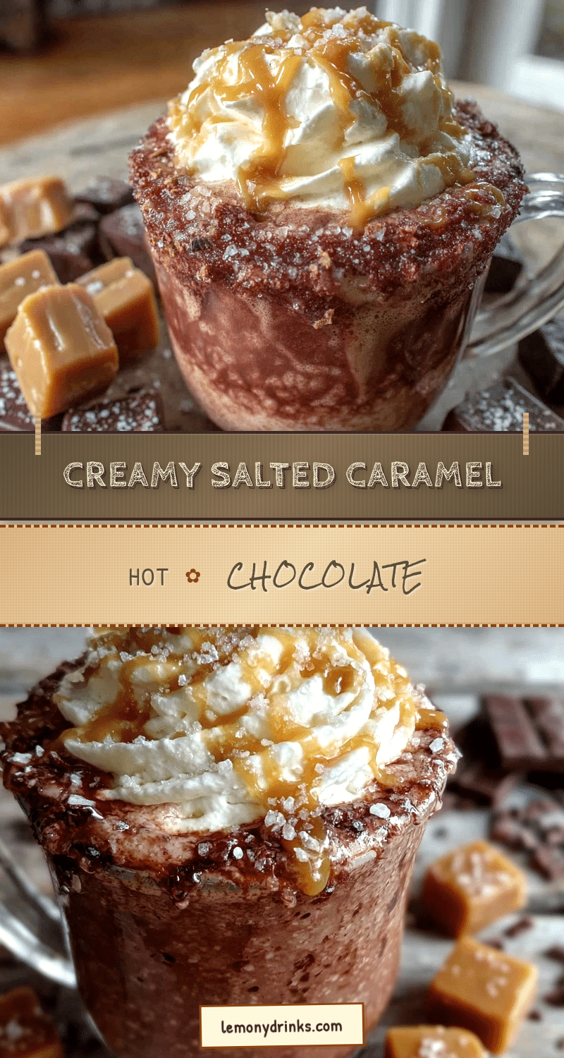 creamy salted caramel hot chocolate recipe