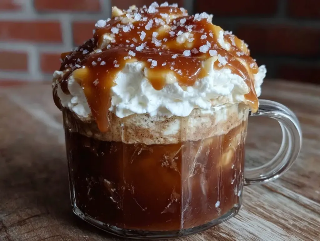 creamy salted caramel mocha - featured image