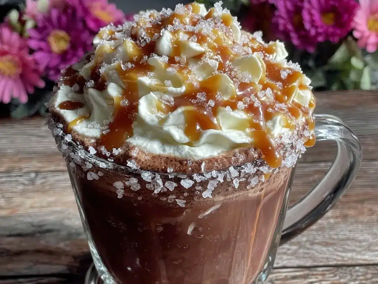creamy salted caramel mocha preparation steps