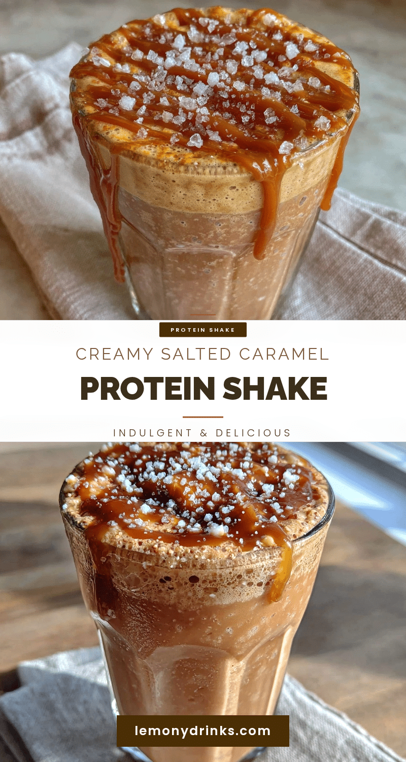 creamy salted caramel protein shake recipe
