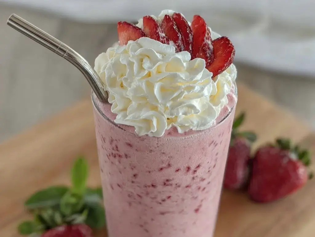 creamy strawberry protein shake boost - featured image