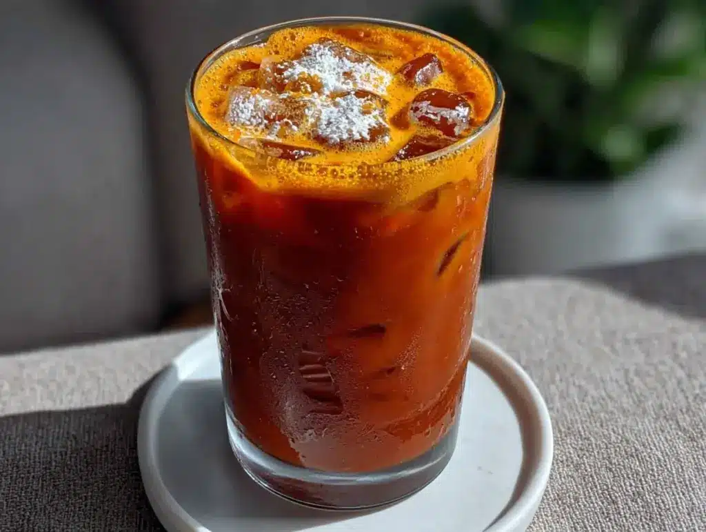 creamy thai tea recipe - featured image