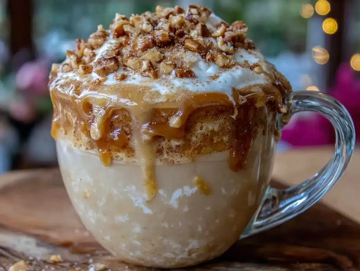 creamy toffee nut latte preparation steps
