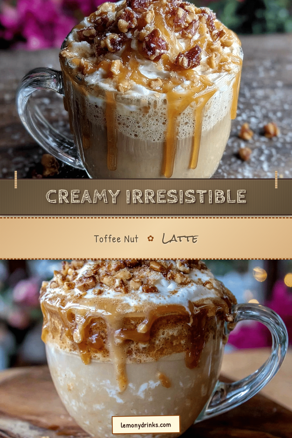 creamy toffee nut latte recipe