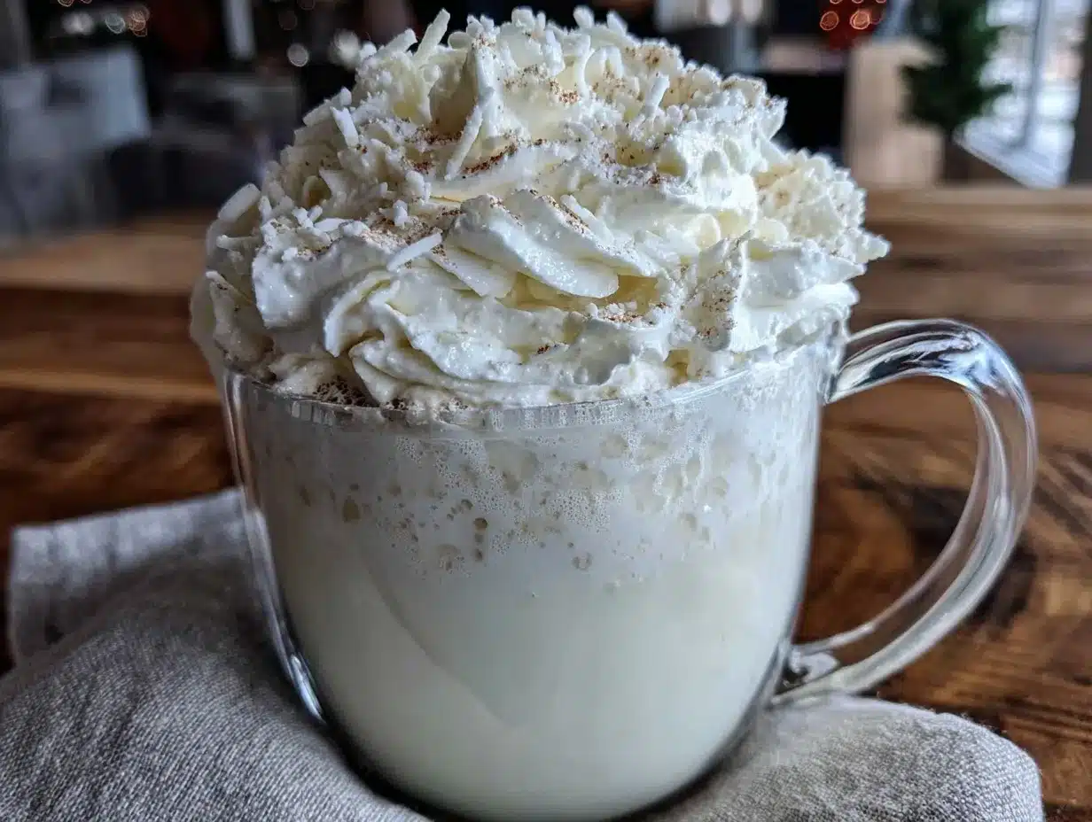 creamy white hot chocolate preparation steps