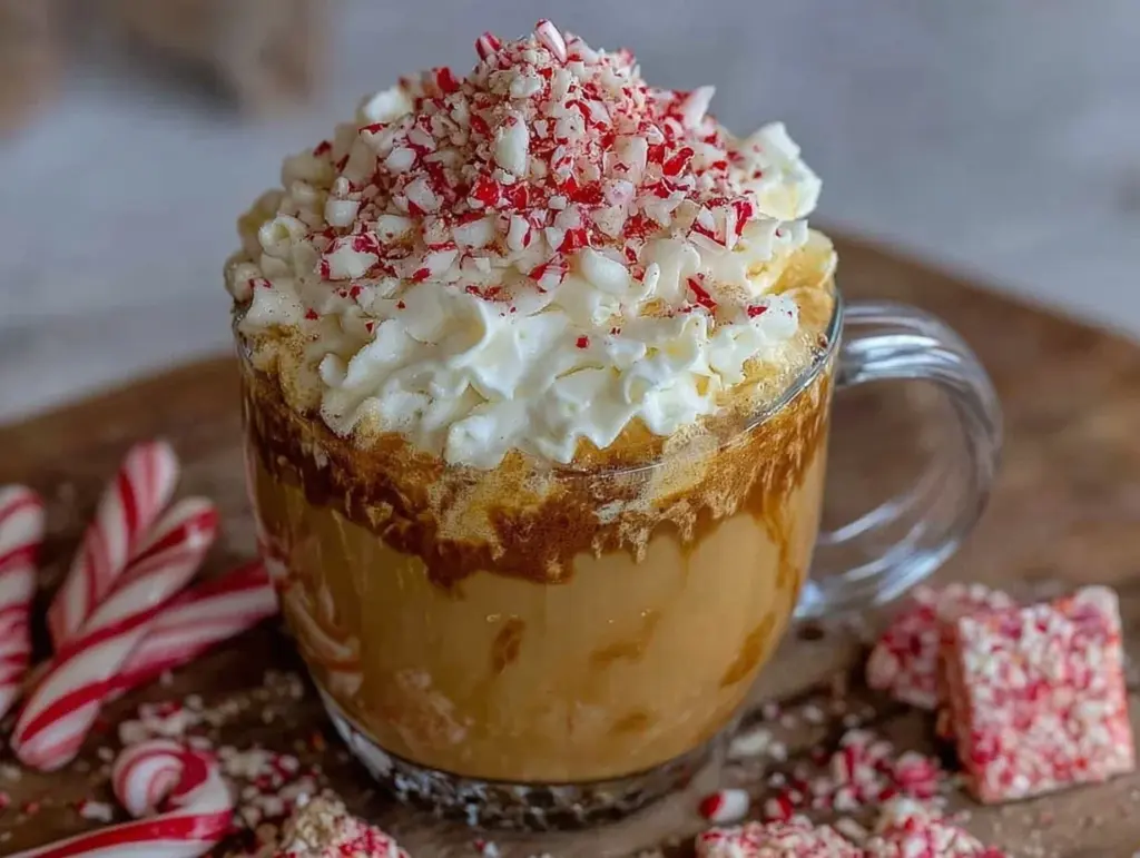 creamy white mocha with peppermint - featured image