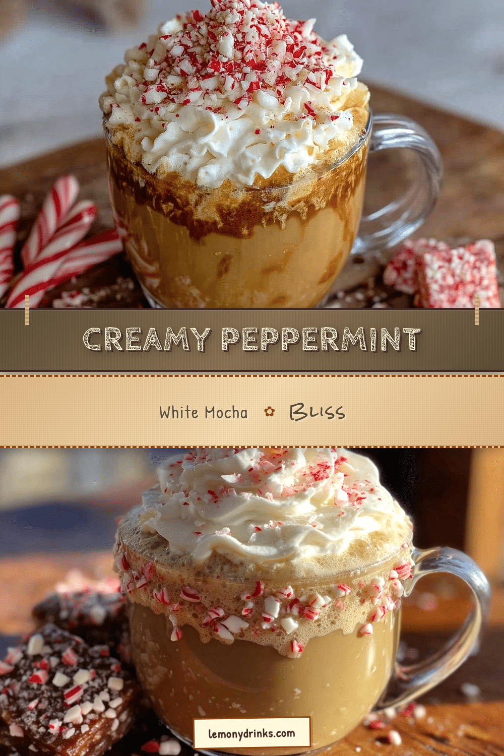 creamy white mocha with peppermint recipe