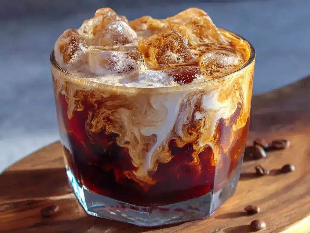 creamy white russian cocktail recipe - featured image
