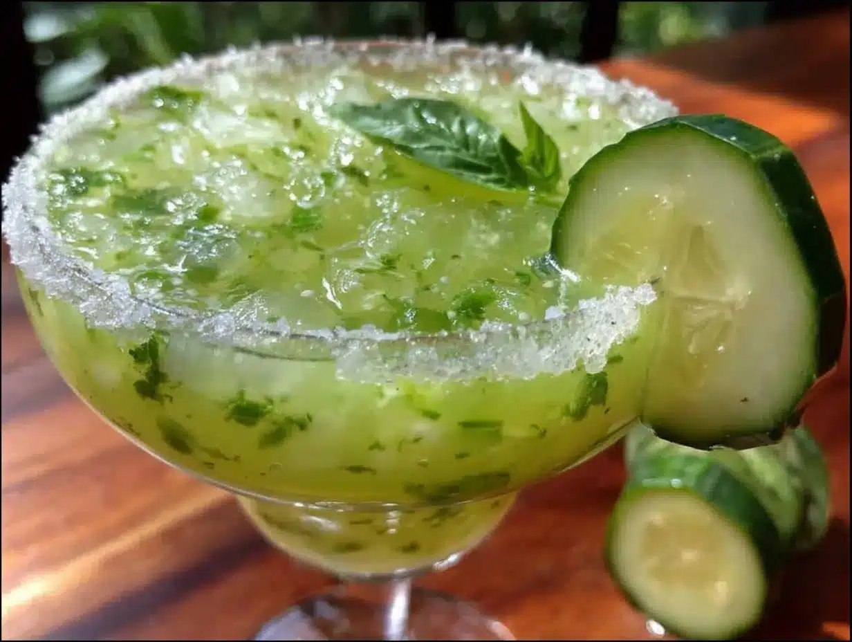 cucumber basil gimlet preparation steps