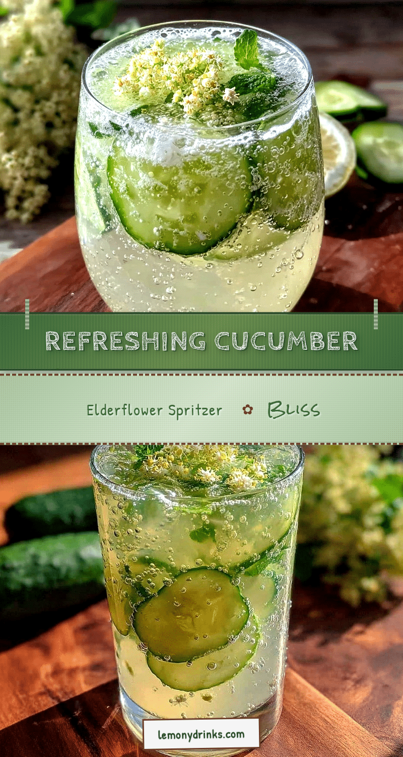 cucumber elderflower spritzer recipe recipe