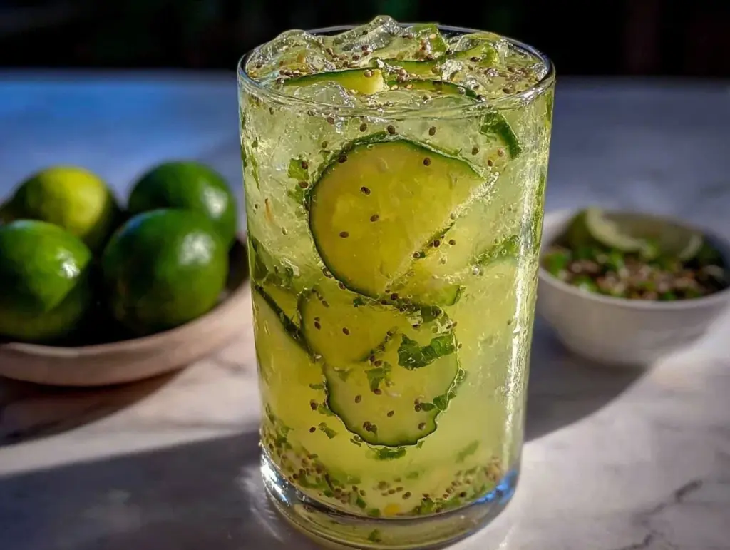 cucumber lime refresher - featured image