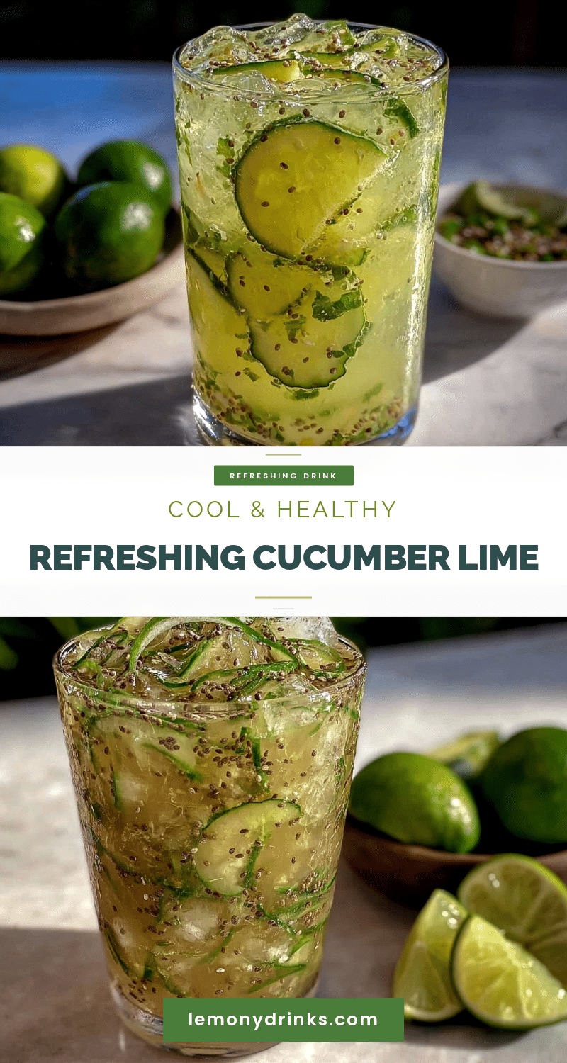 cucumber lime refresher recipe
