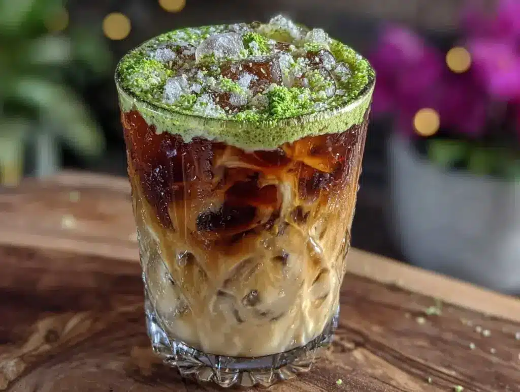 Emerald Isle Iced Coffee with Matcha Cream - featured image