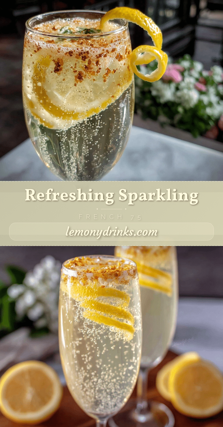 French 75 cocktail recipe