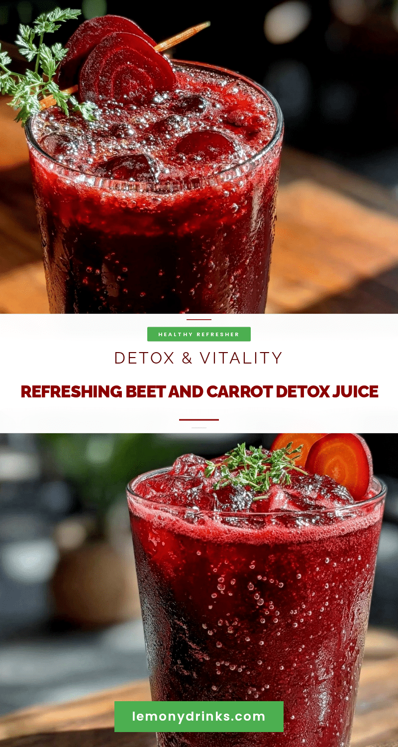 fresh beet and carrot detox juice recipe