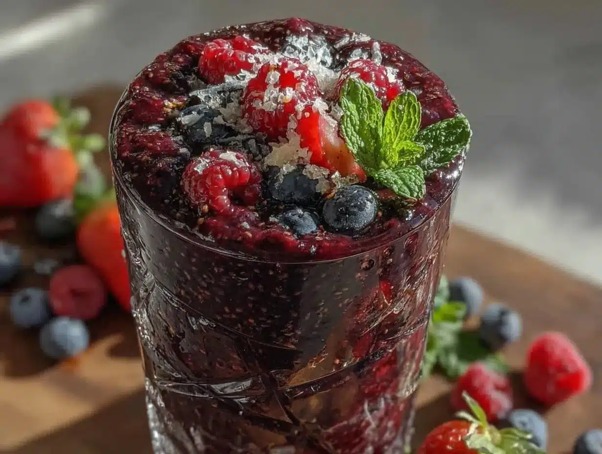 Fresh Berry Blast Antioxidant Smoothie preparation steps