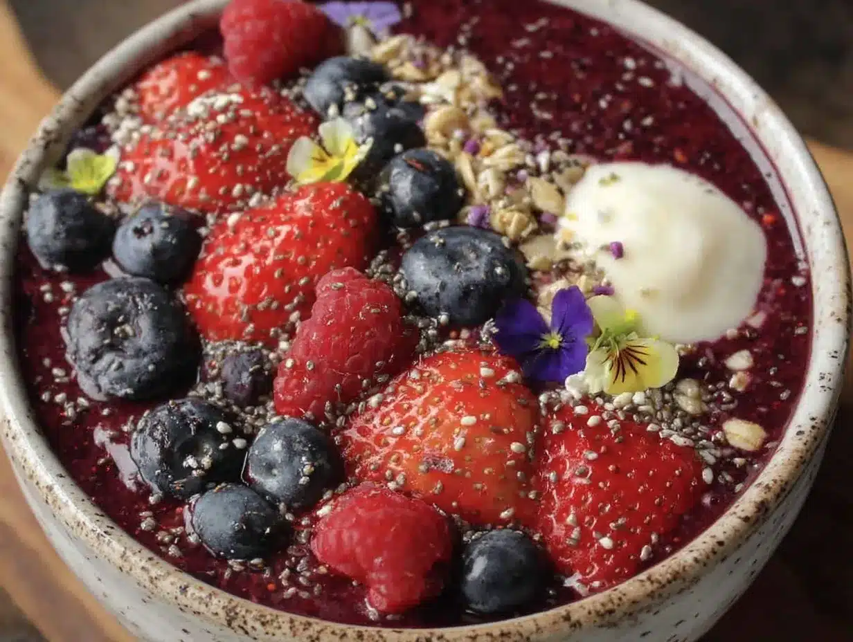 Fresh Berry Blast Smoothie Bowl preparation steps