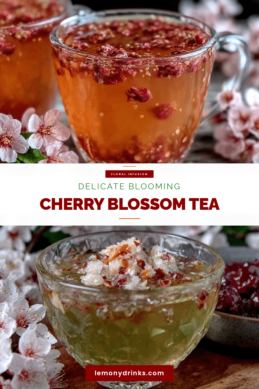 fresh cherry blossom tea recipe