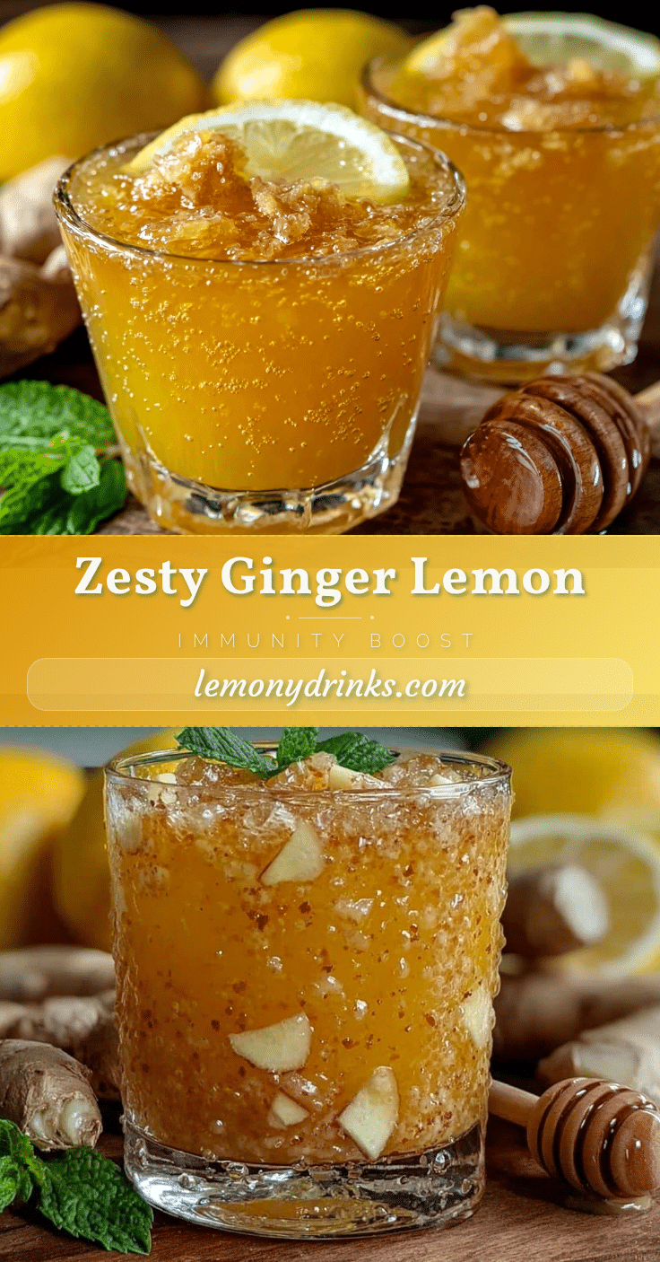 fresh ginger lemon immunity shot recipe