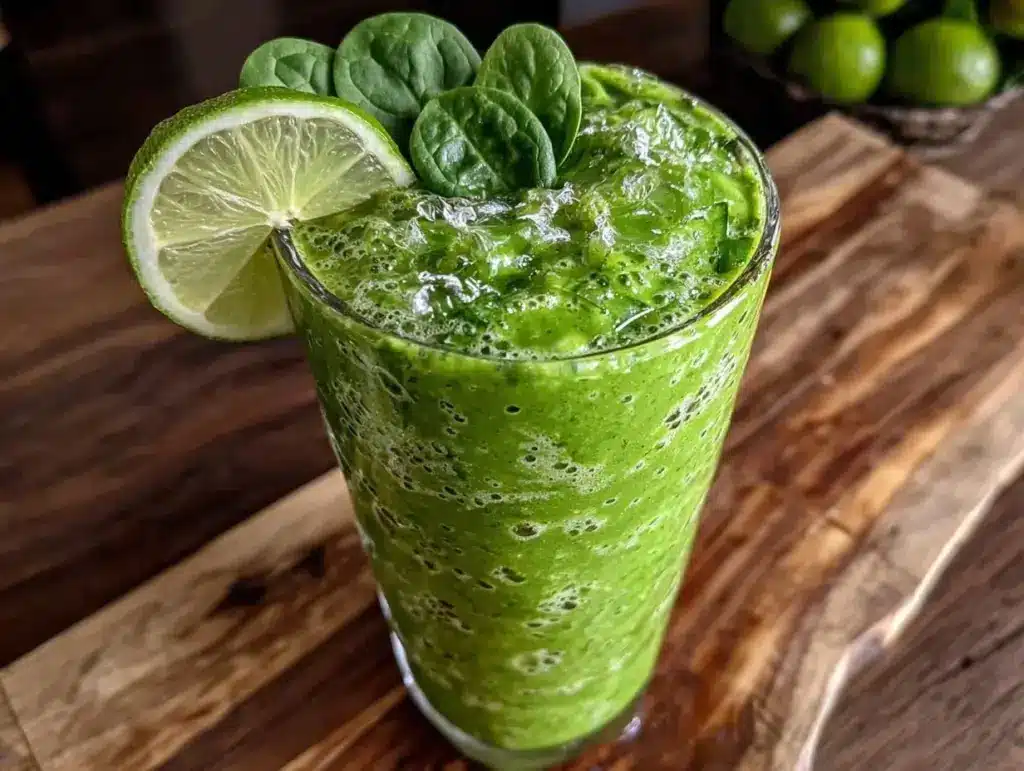 fresh green detox smoothie - featured image